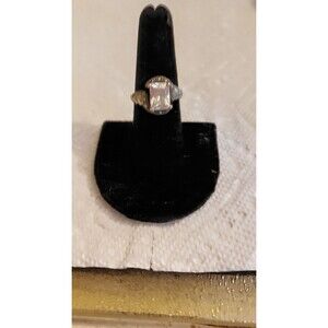 Vintage Sterling cz vintage Ring with Marcasite size 7 Preowned